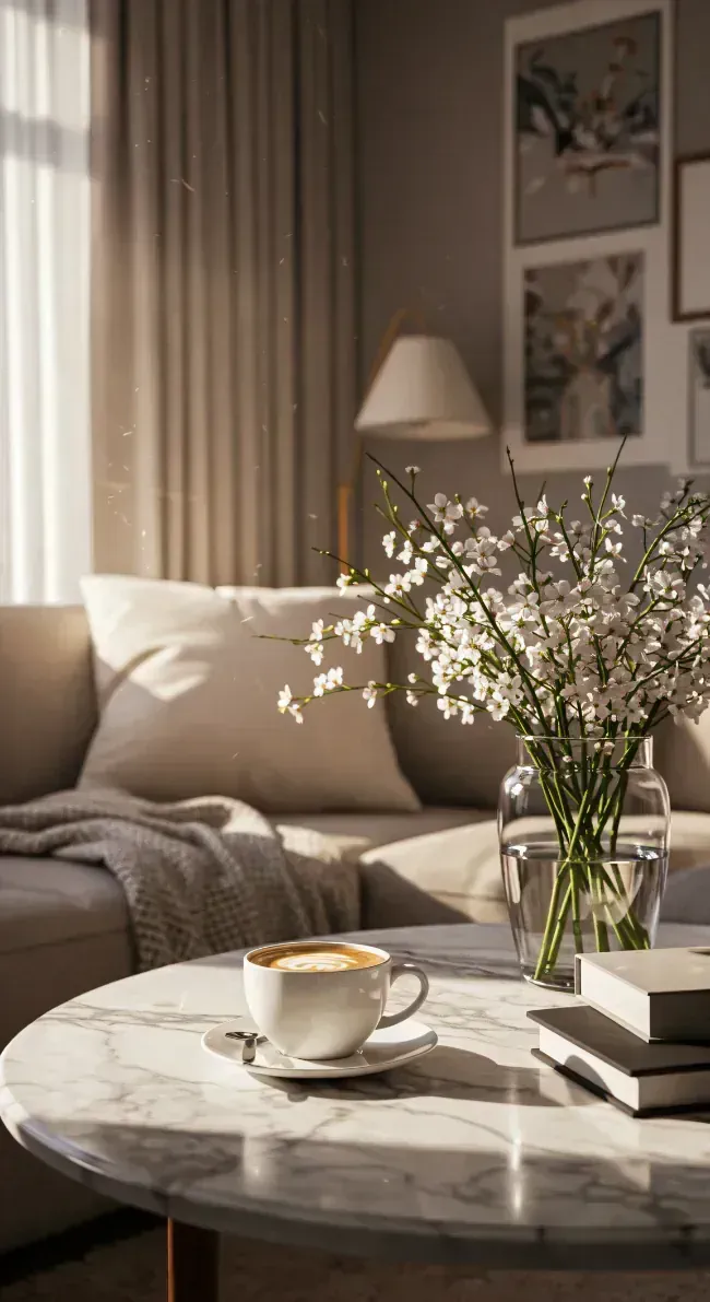 Cozy and serene living room