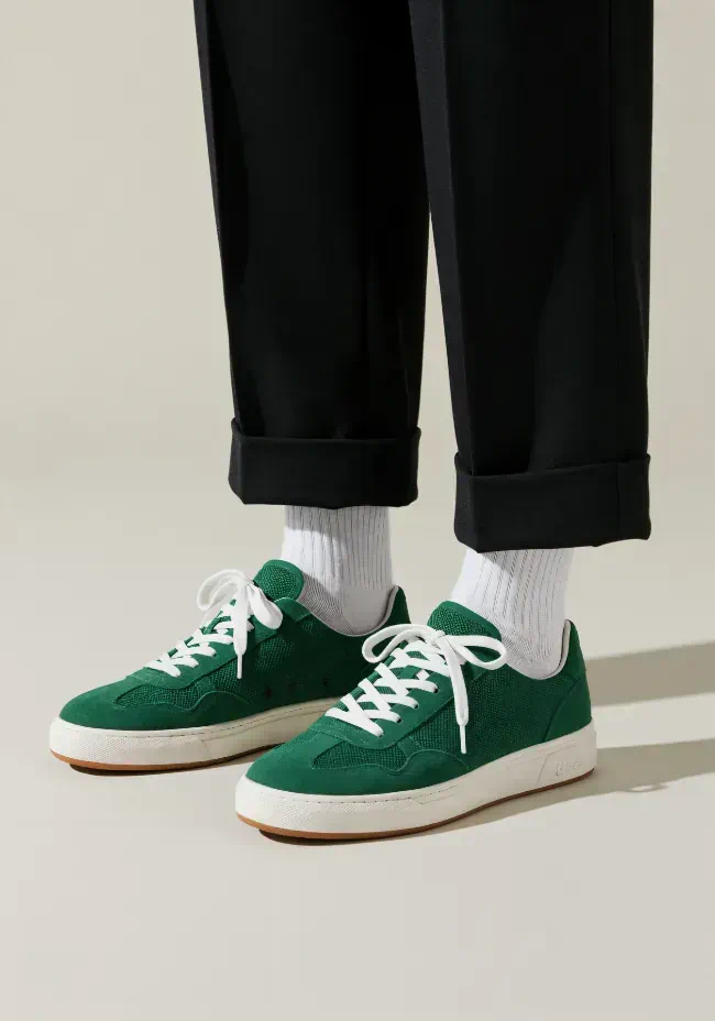 Green Sneakers and Black Pants 2