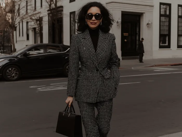 Elegant woman in her 50s