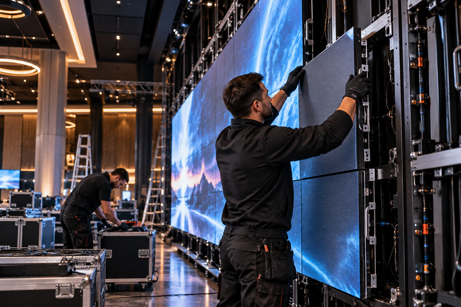 Installation d’un écran LED : sept étapes, de l’étude de site à la mise en service