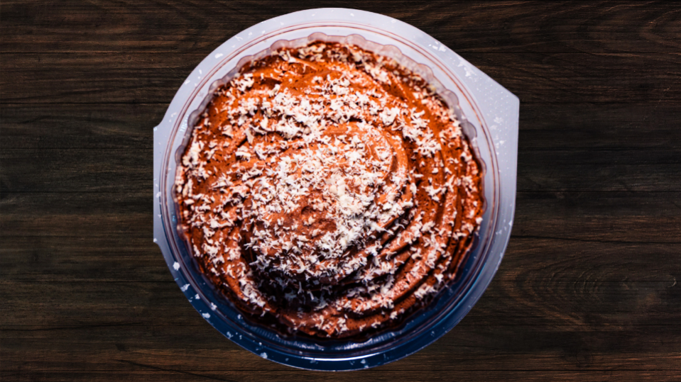 A cup of chocolate mousse