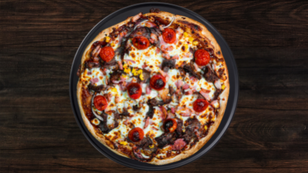 A hearty Lumberjack pizza