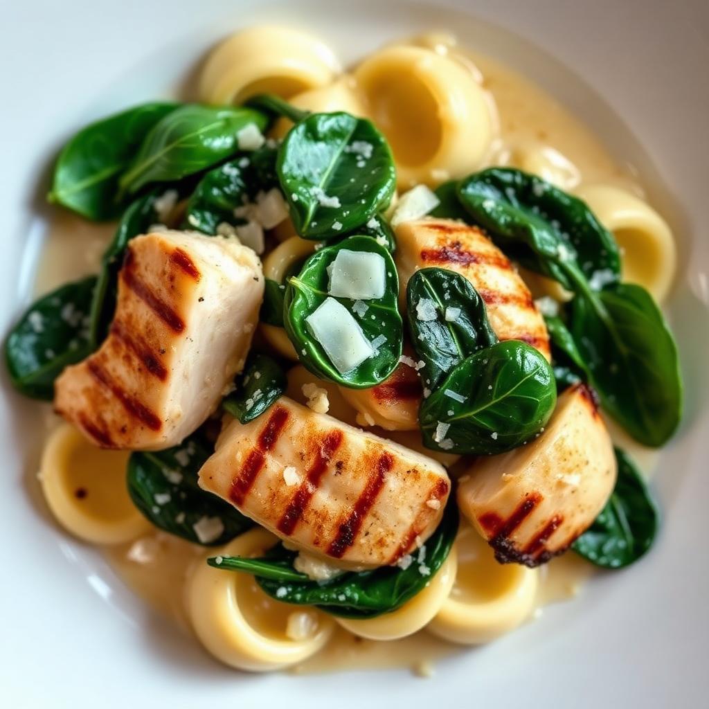 Gnocchi con Pollo e Spinaci