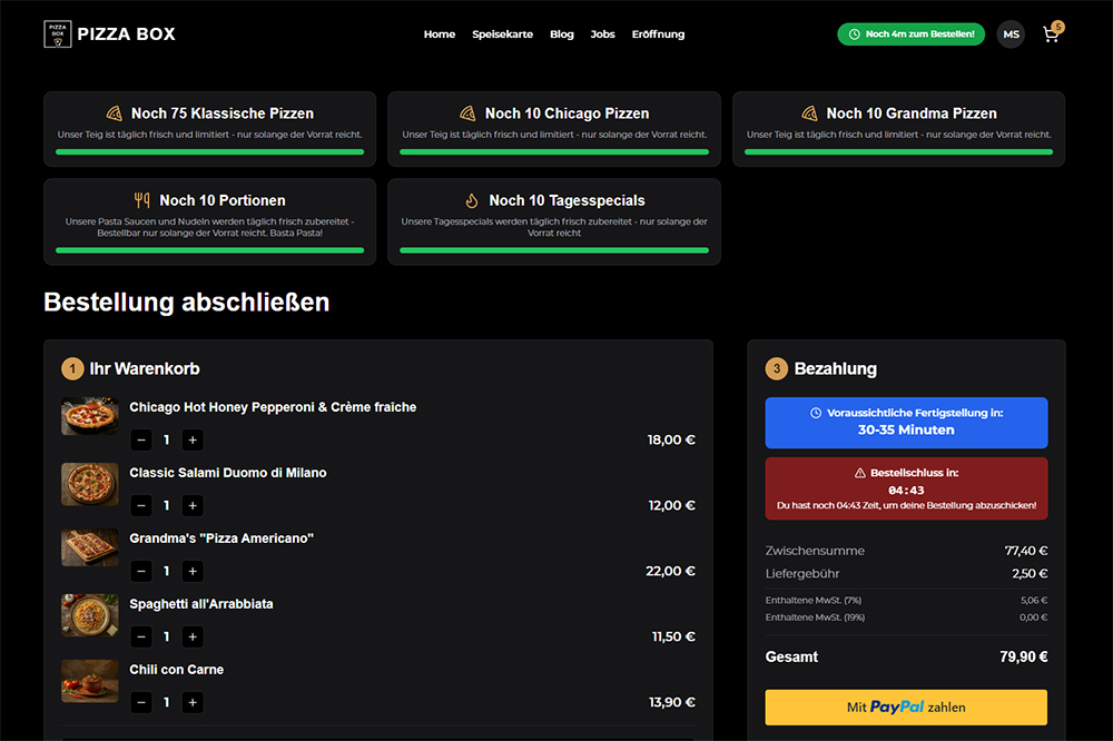 Countdown zur Frische – so funktioniert unser Online-Bestellsystem