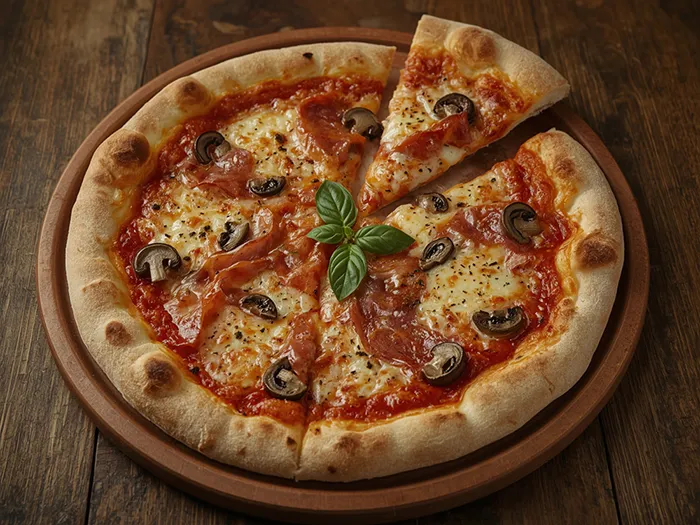 Classic Prosciutto e funghi