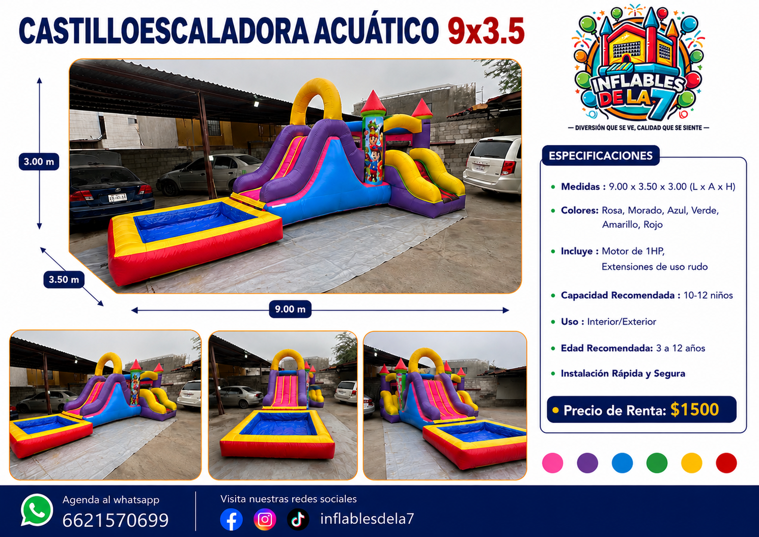 Renta de Inflables Acuáticos