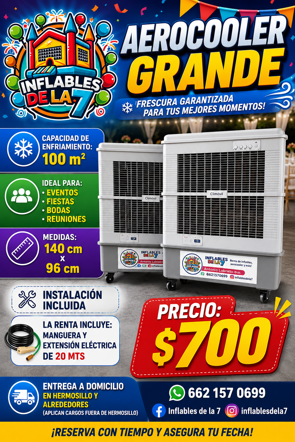Renta de Aerocooler