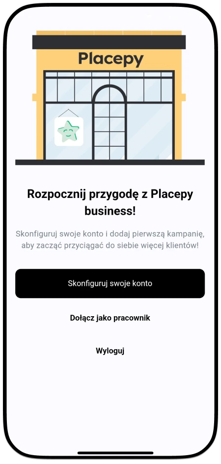 Proces rejestracji w Placepy Business