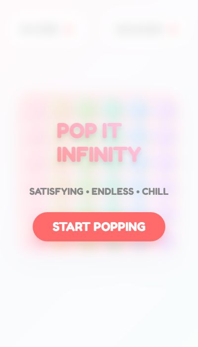 Pop It Infinity