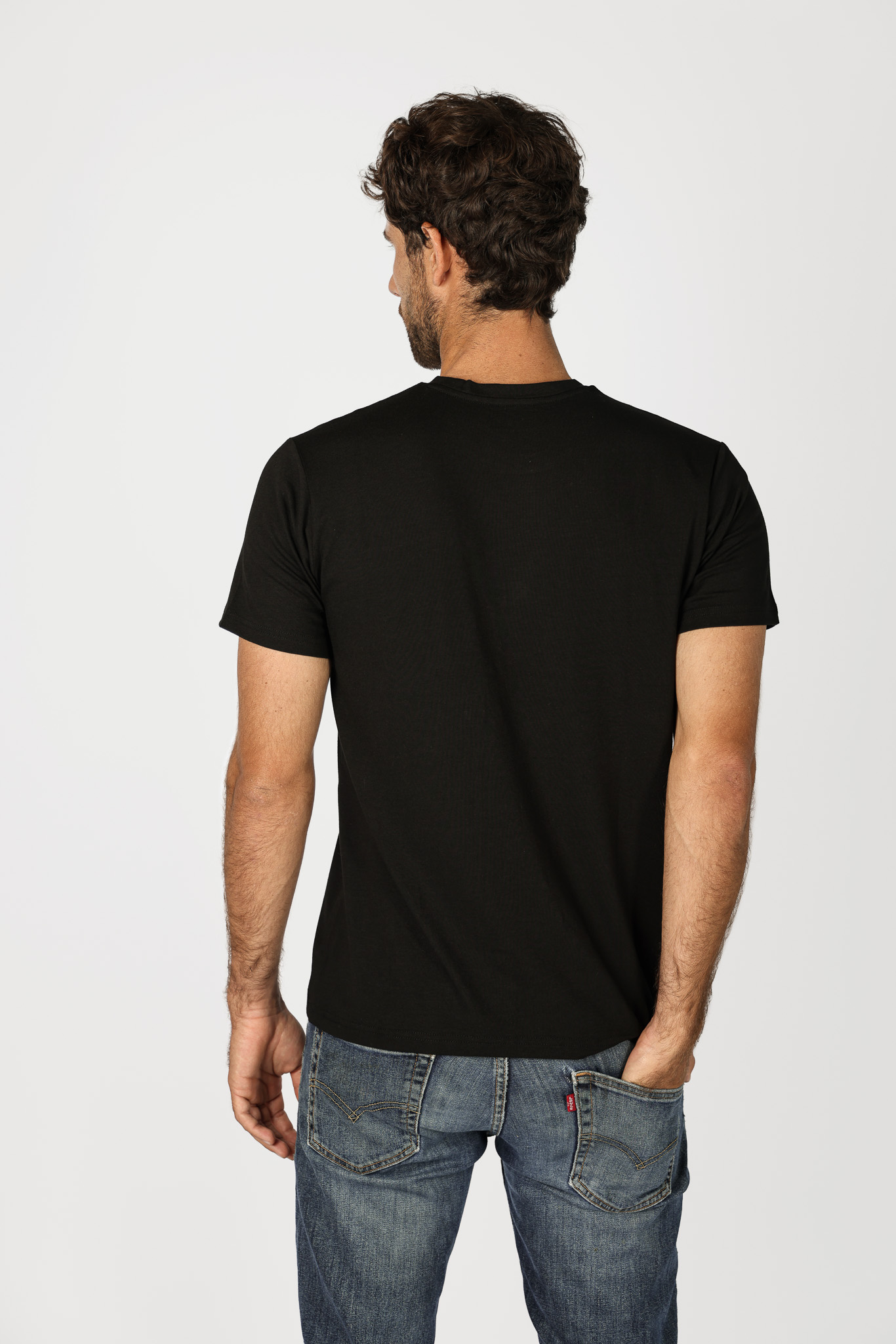 T-Shirt Comfort Men - Black - Imagen 2