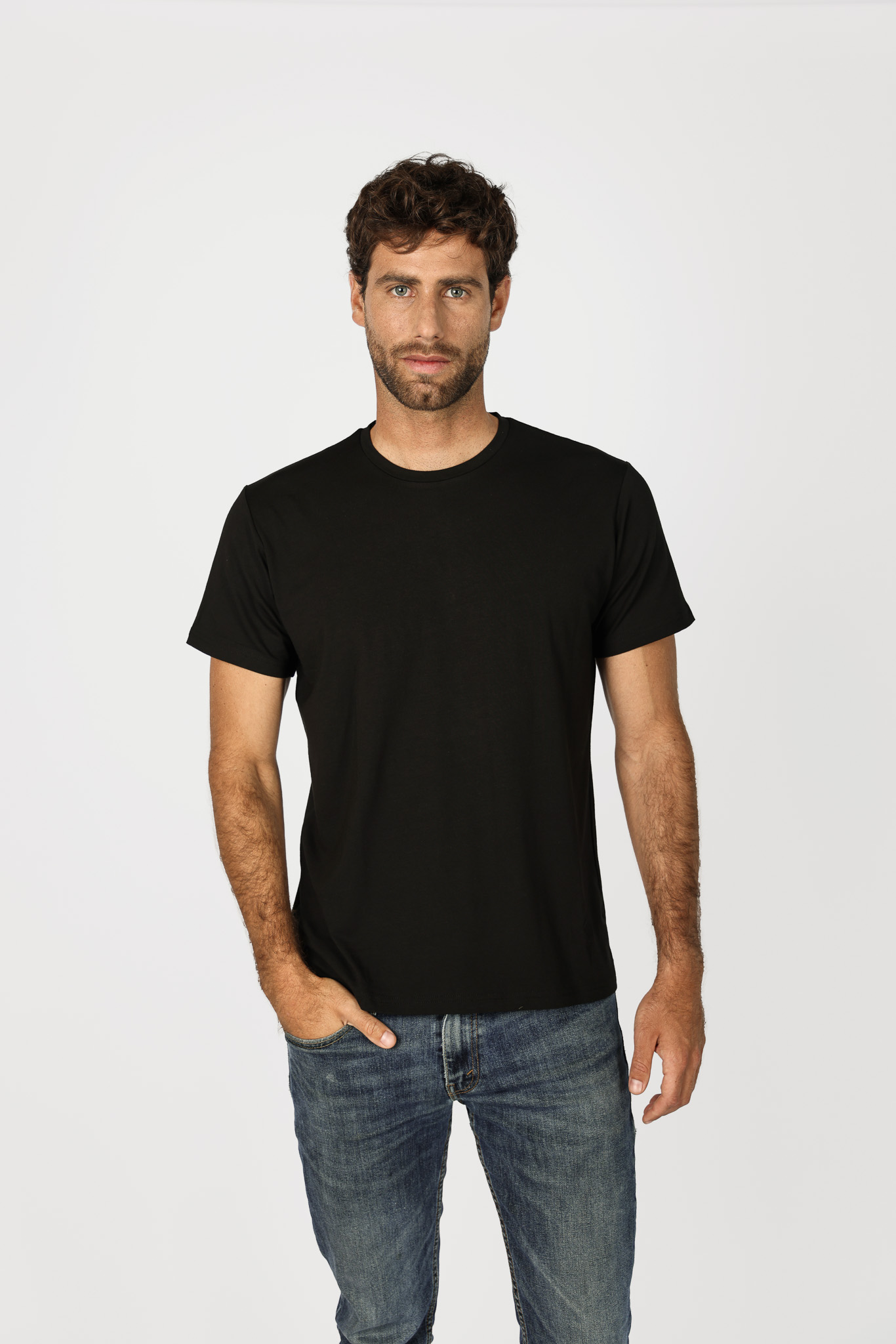 T-Shirt Custom Men - Black - Imagen 1