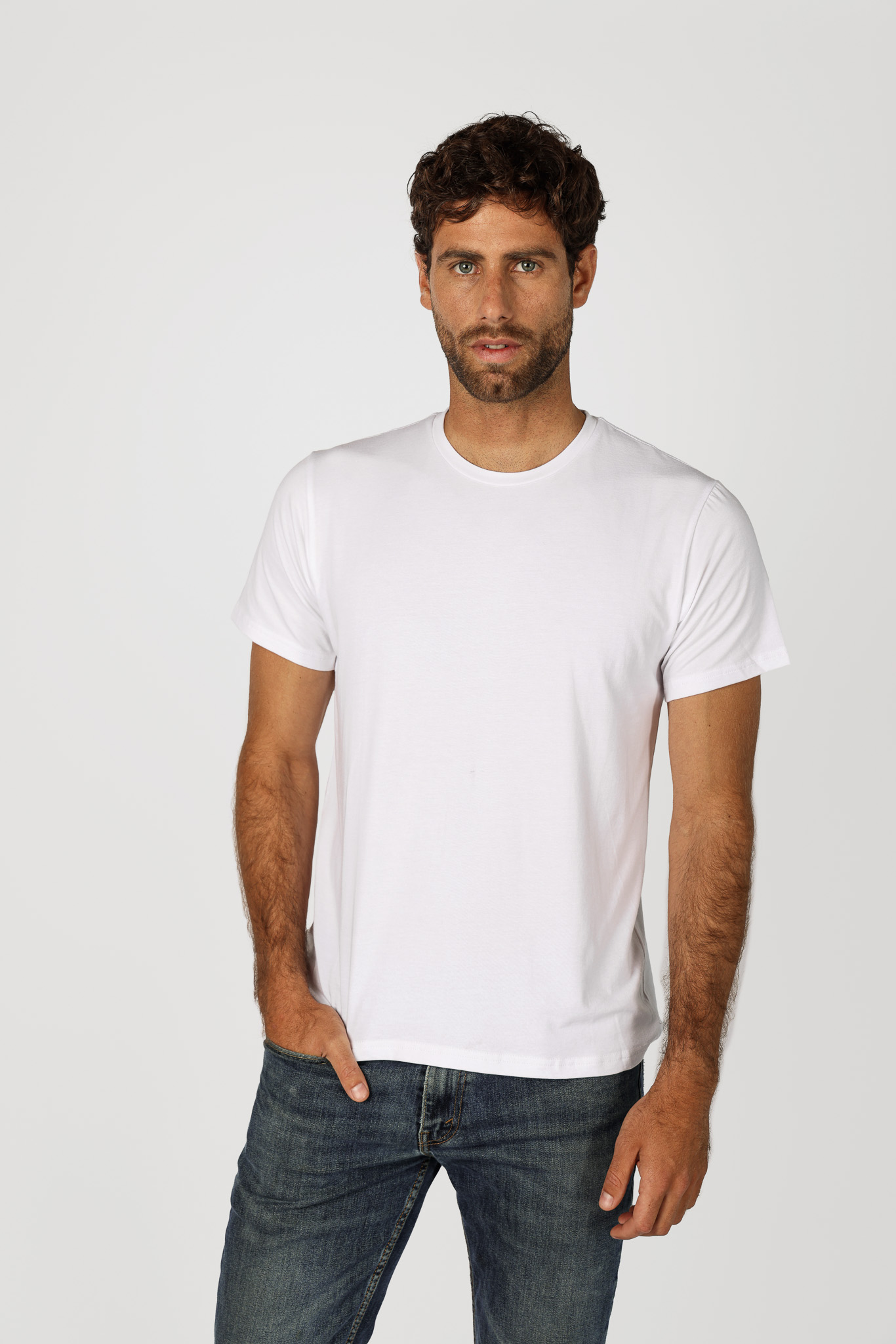 T-Shirt Comfort Men - White - Imagen 2