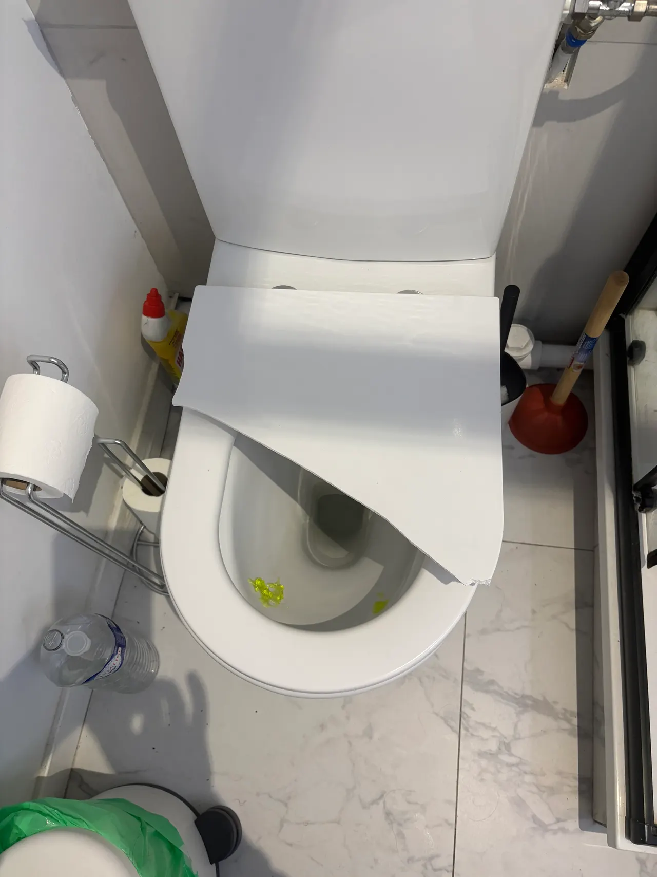 Avant l'intervention : Changer l'abattant des WC à Paris 18e, photo prise par le client