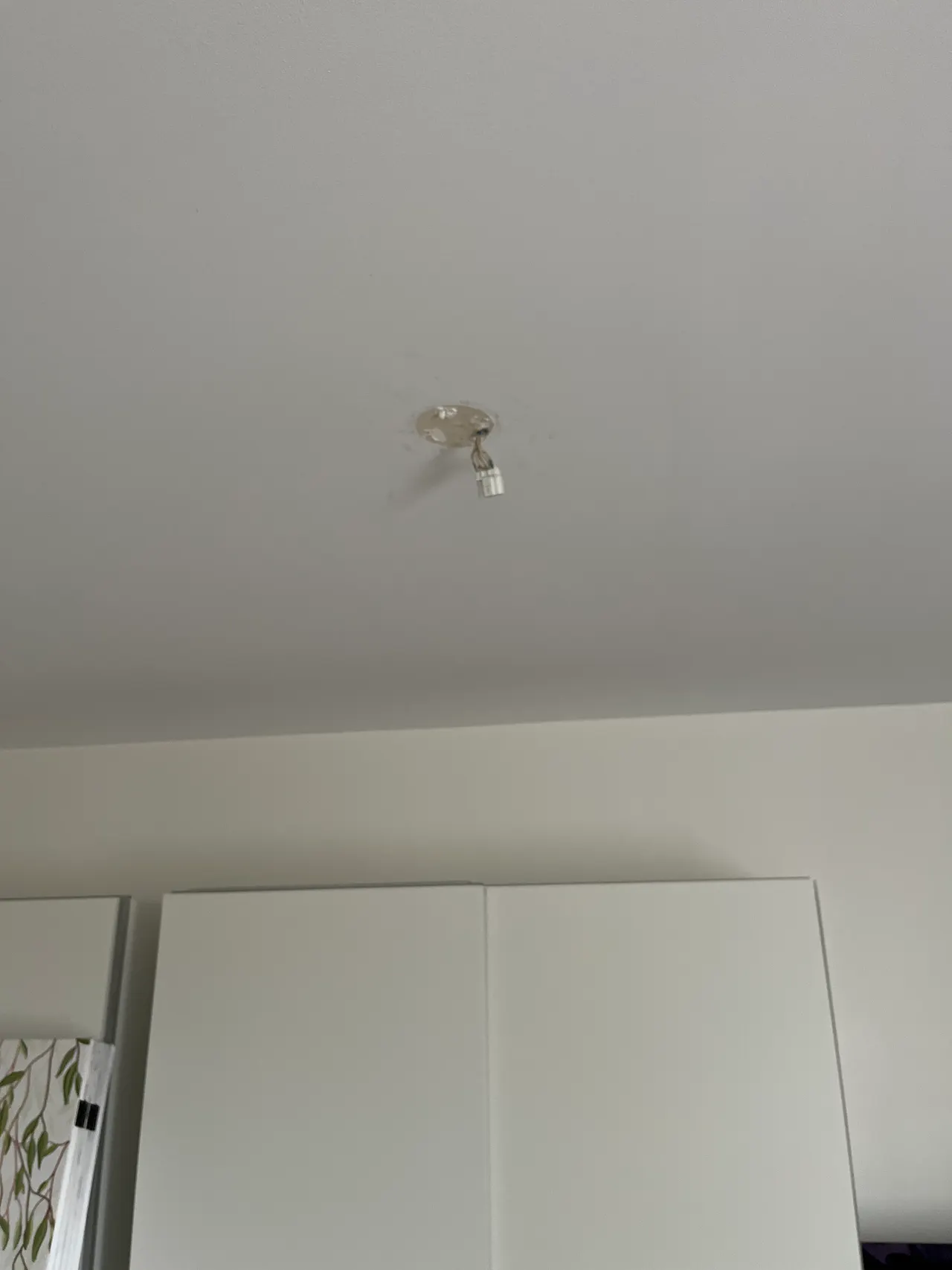 Avant l'intervention : Installation ventilateur de plafond à Boulogne-Billancourt, photo prise par le client