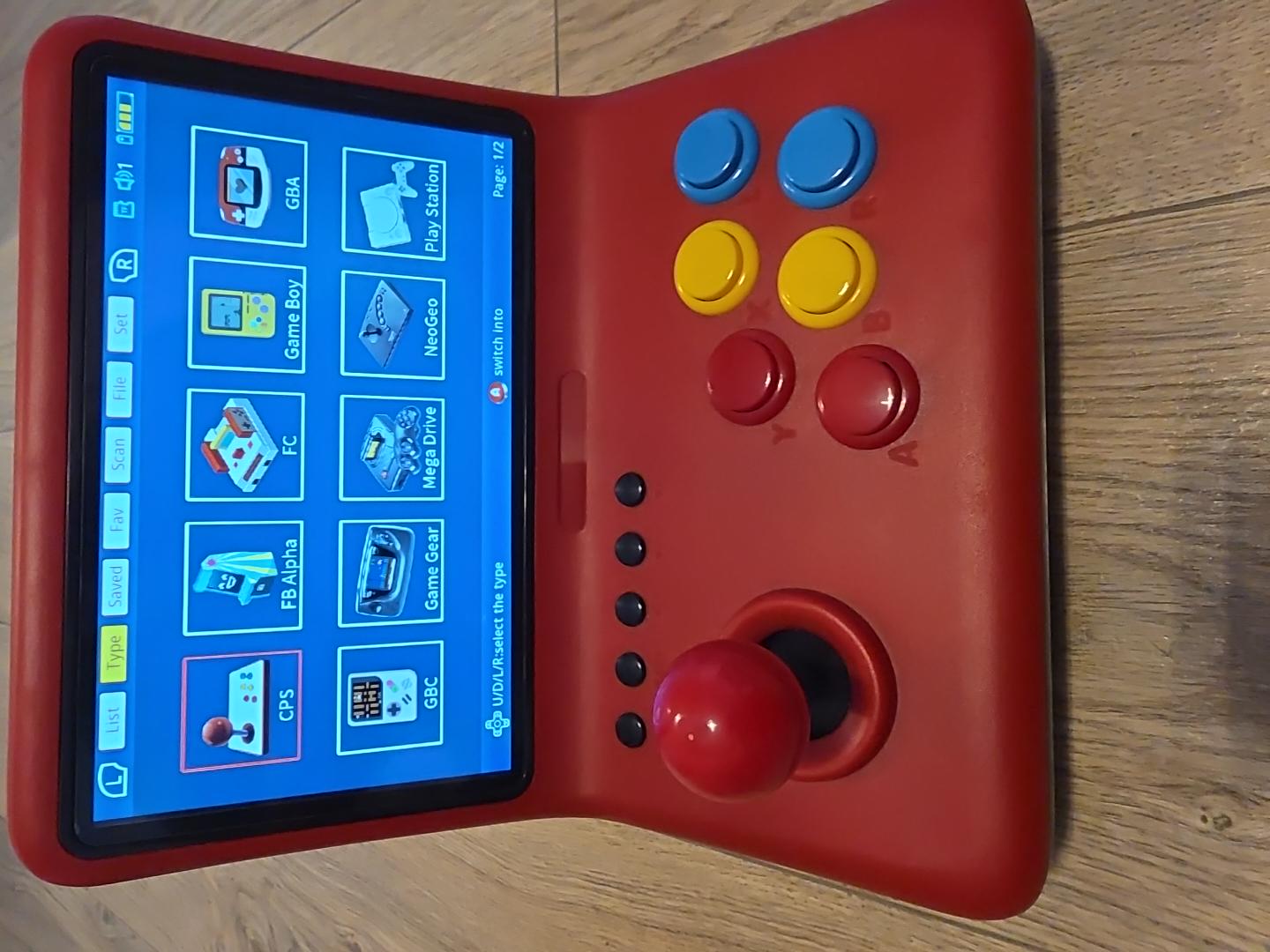 Consola arcade retro POWKIDDY A13 10 pulgadas con juegos clásicos
