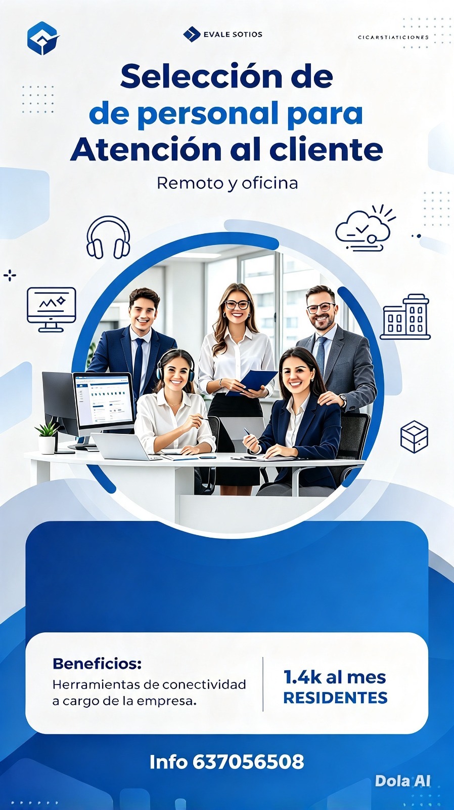 Personal para atención al cliente