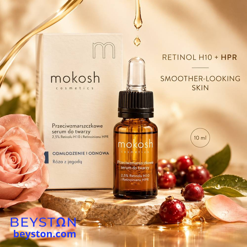 Sérum facial antiarrugas Mokosh con 2,5 % de Retinol H10 y Retinoato HPR, 10 ml - foto 1