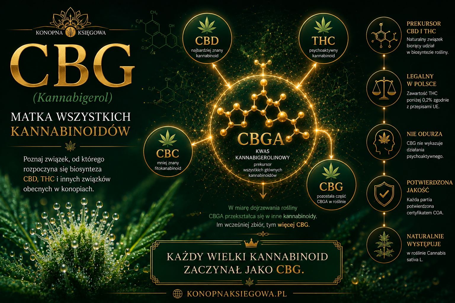Co to jest CBG? Właściwości kannabigerolu