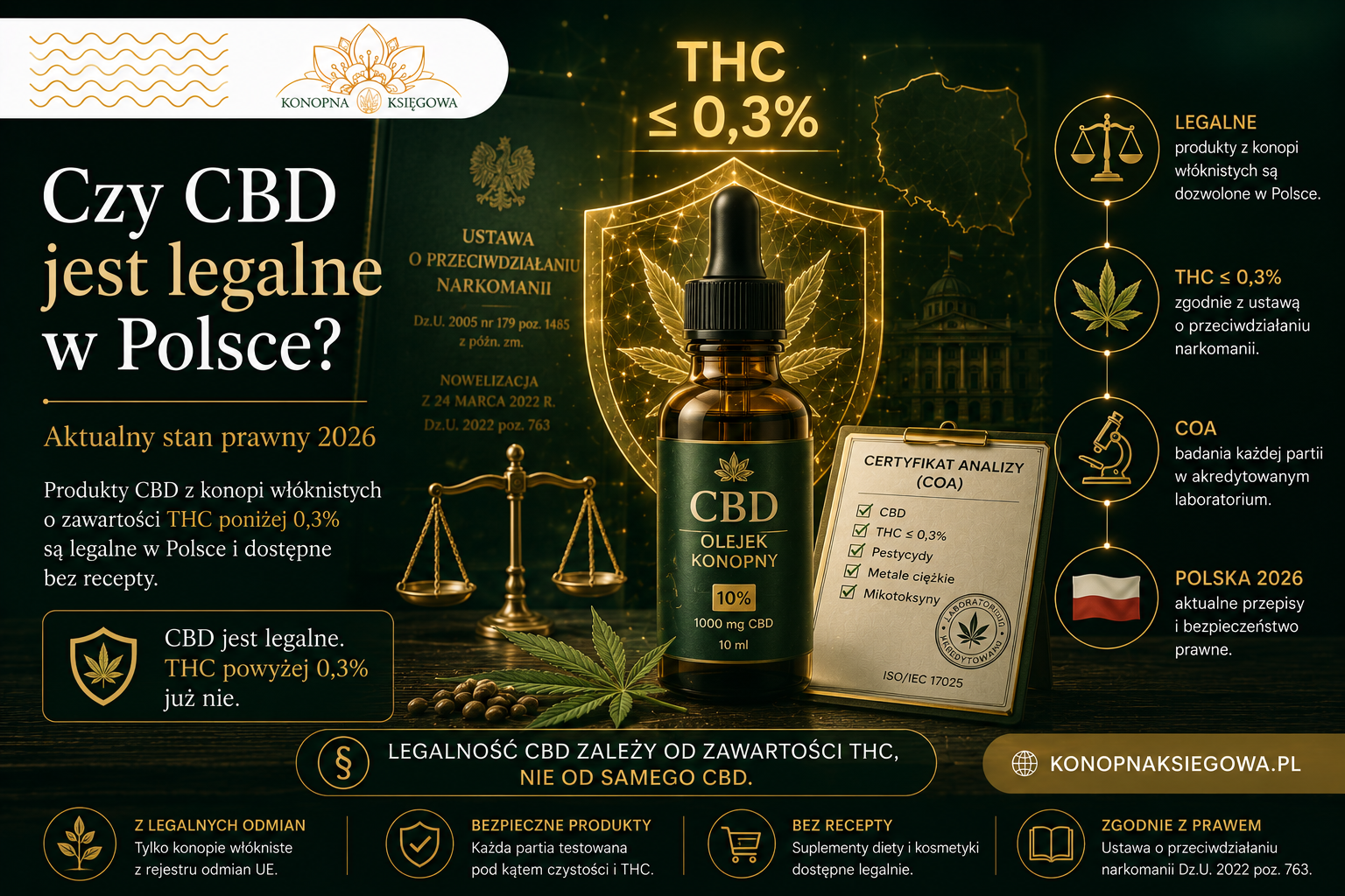 Czy CBD jest legalne w Polsce? Aktualny stan prawny