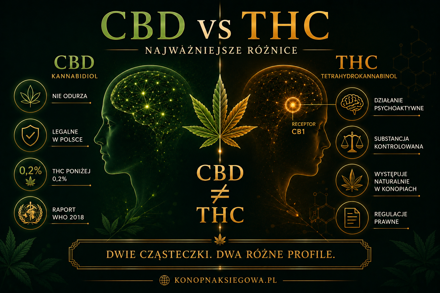 Czym różni się CBD od THC?