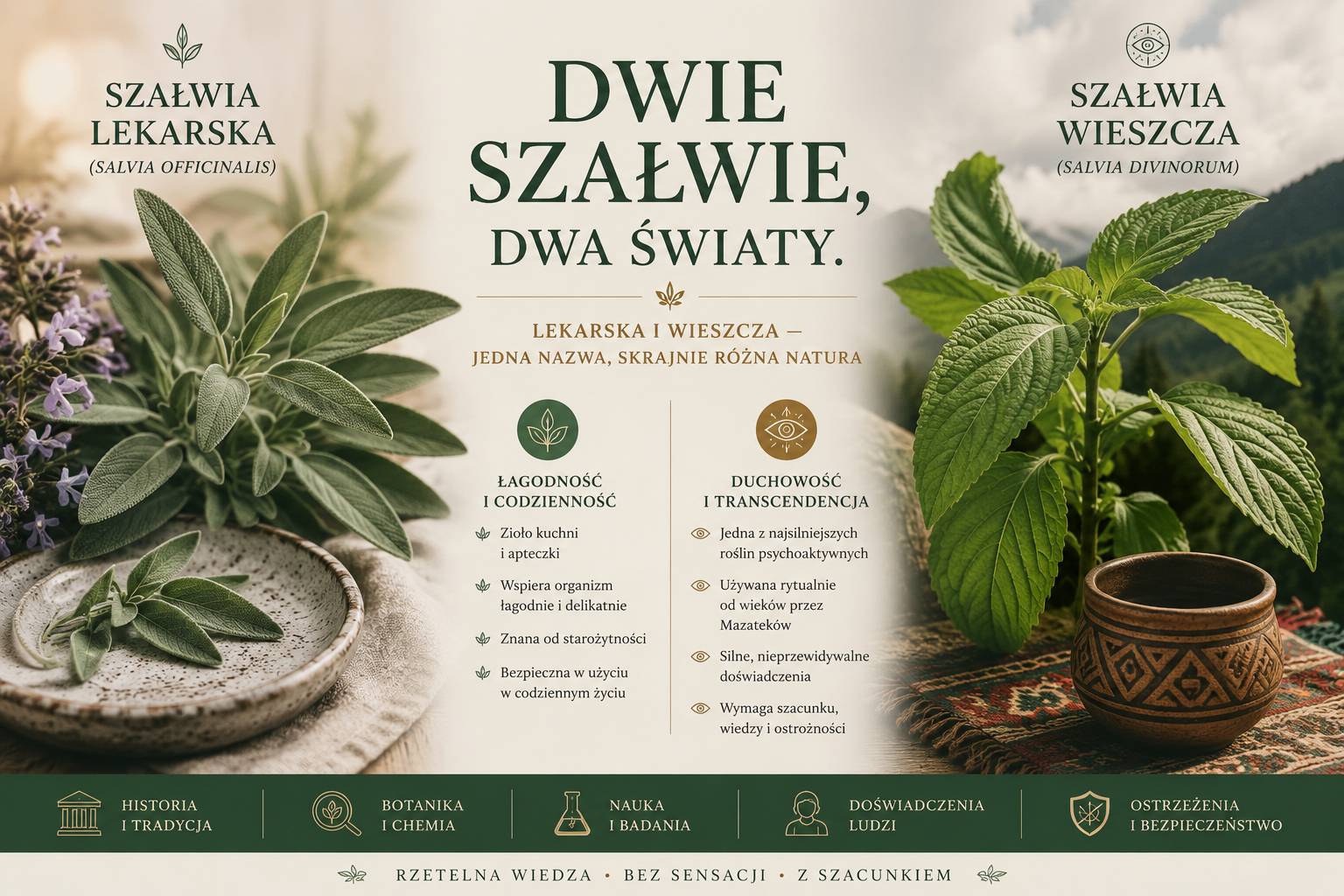 Dwie szałwie, dwa światy. Lekarska i wieszcza - jedna nazwa, skrajnie różna natura