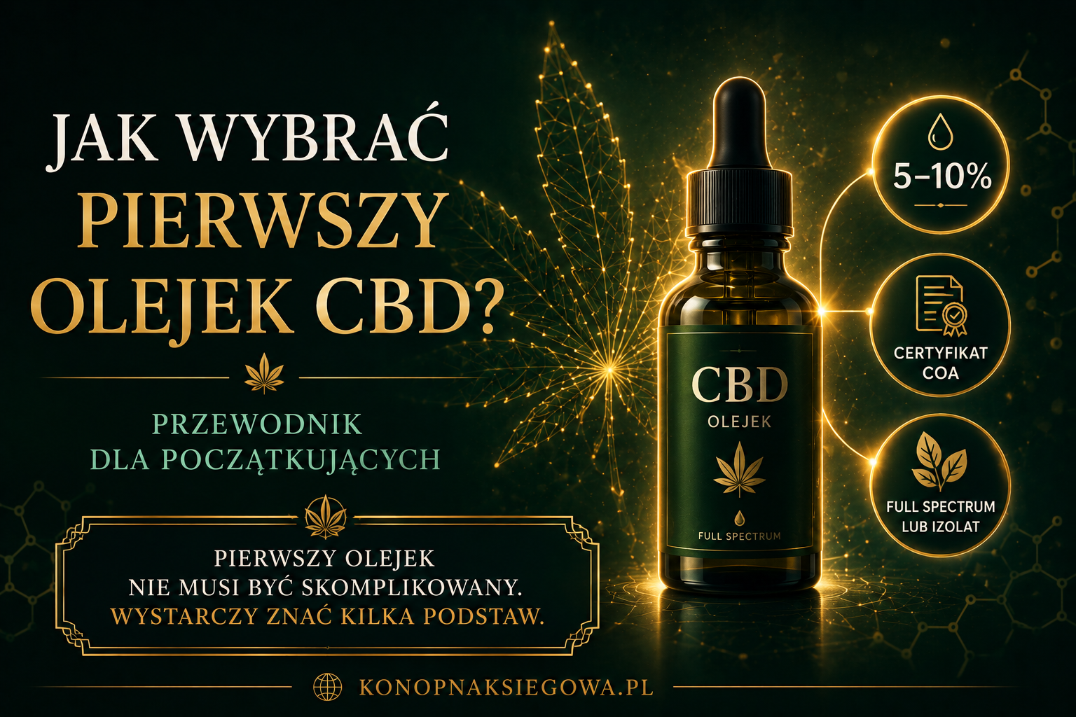 Olejek CBD dla początkujących — od czego zacząć