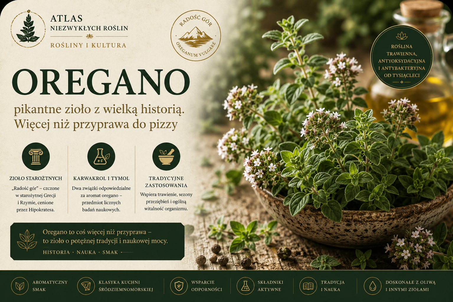 Oregano - pikantne zioło z wielką historią. To więcej niż przyprawa do pizzy