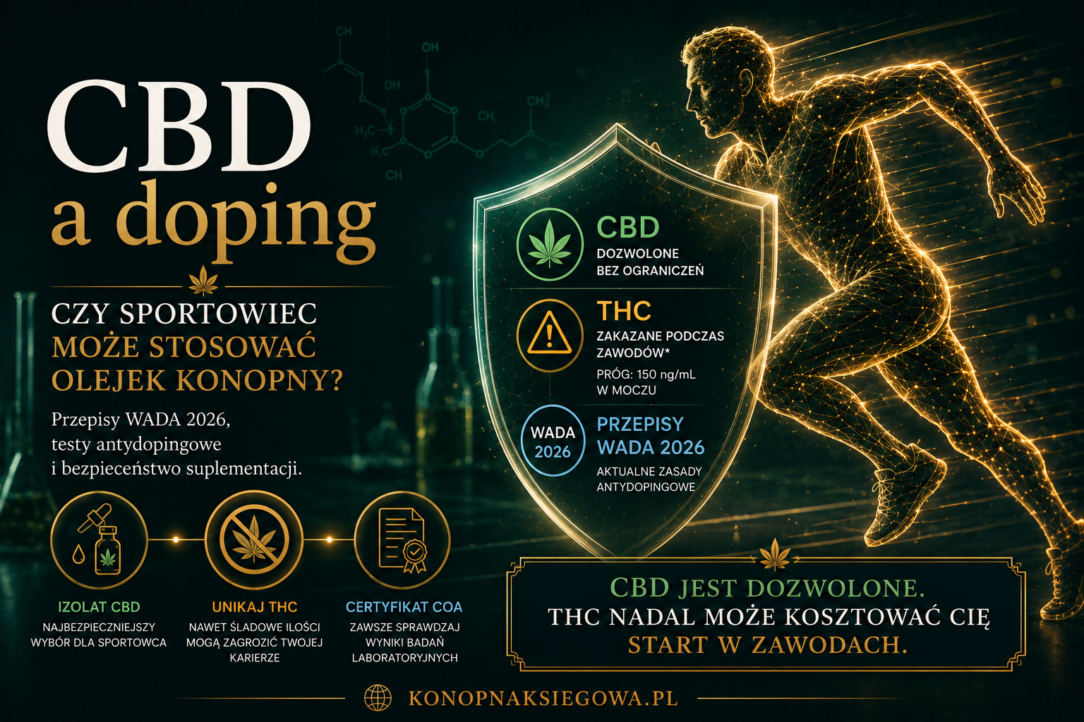 CBD a doping - czy olejek CBD jest bezpieczny dla sportowców