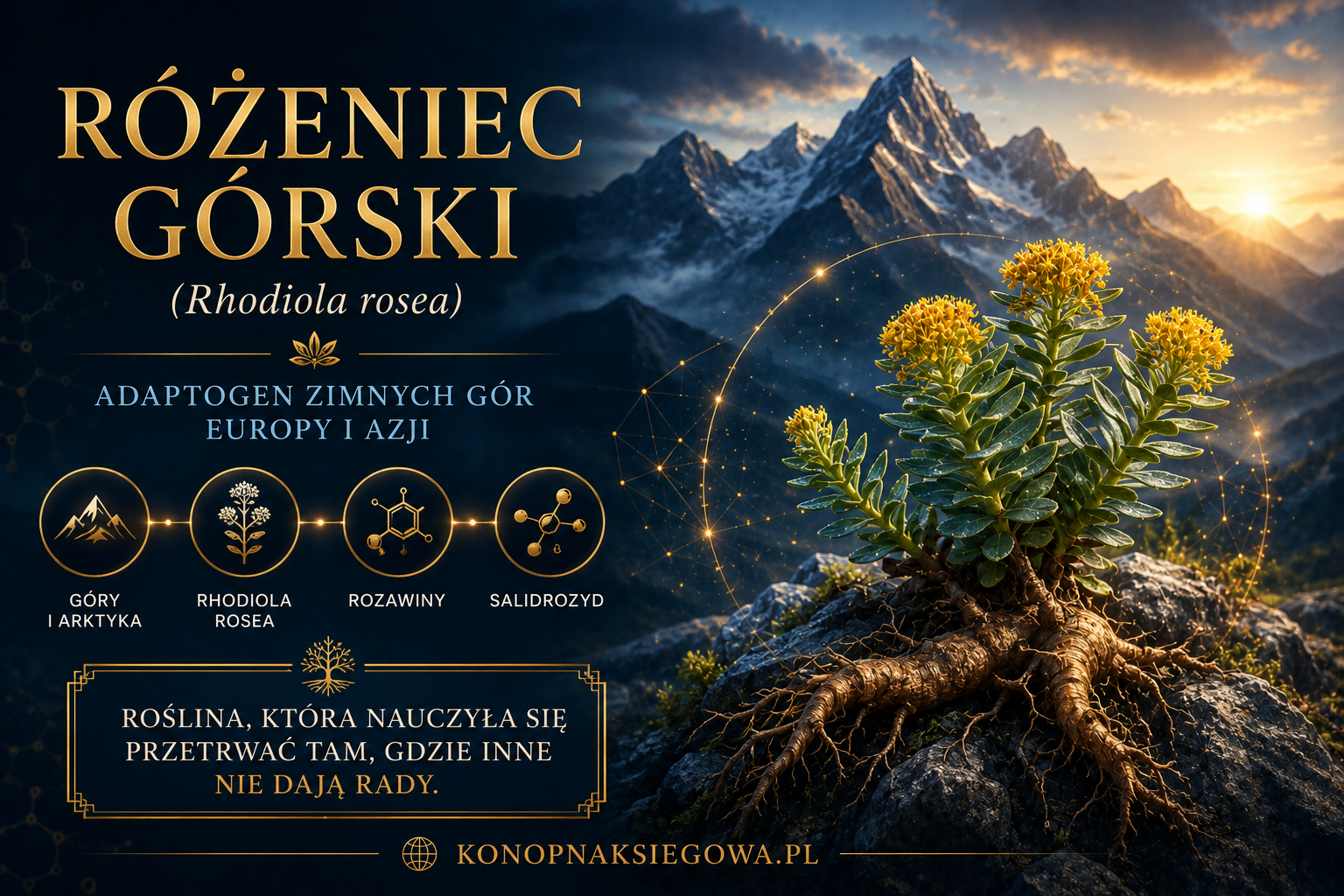 Różeniec górski (Rhodiola rosea) — właściwości i tradycja