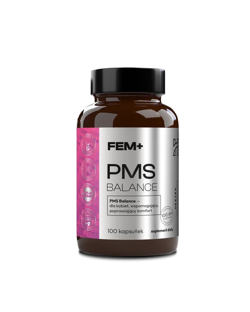 PMS Balance, 100 kapsułek - dla kobiet, komfort cyklu, równowaga, wsparcie