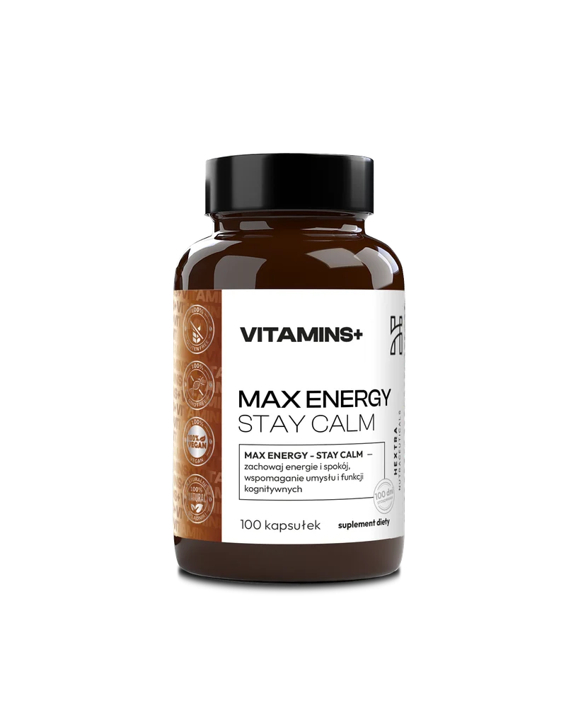 Hextra MAX ENERGY STAY CALM 100 kapsułek
