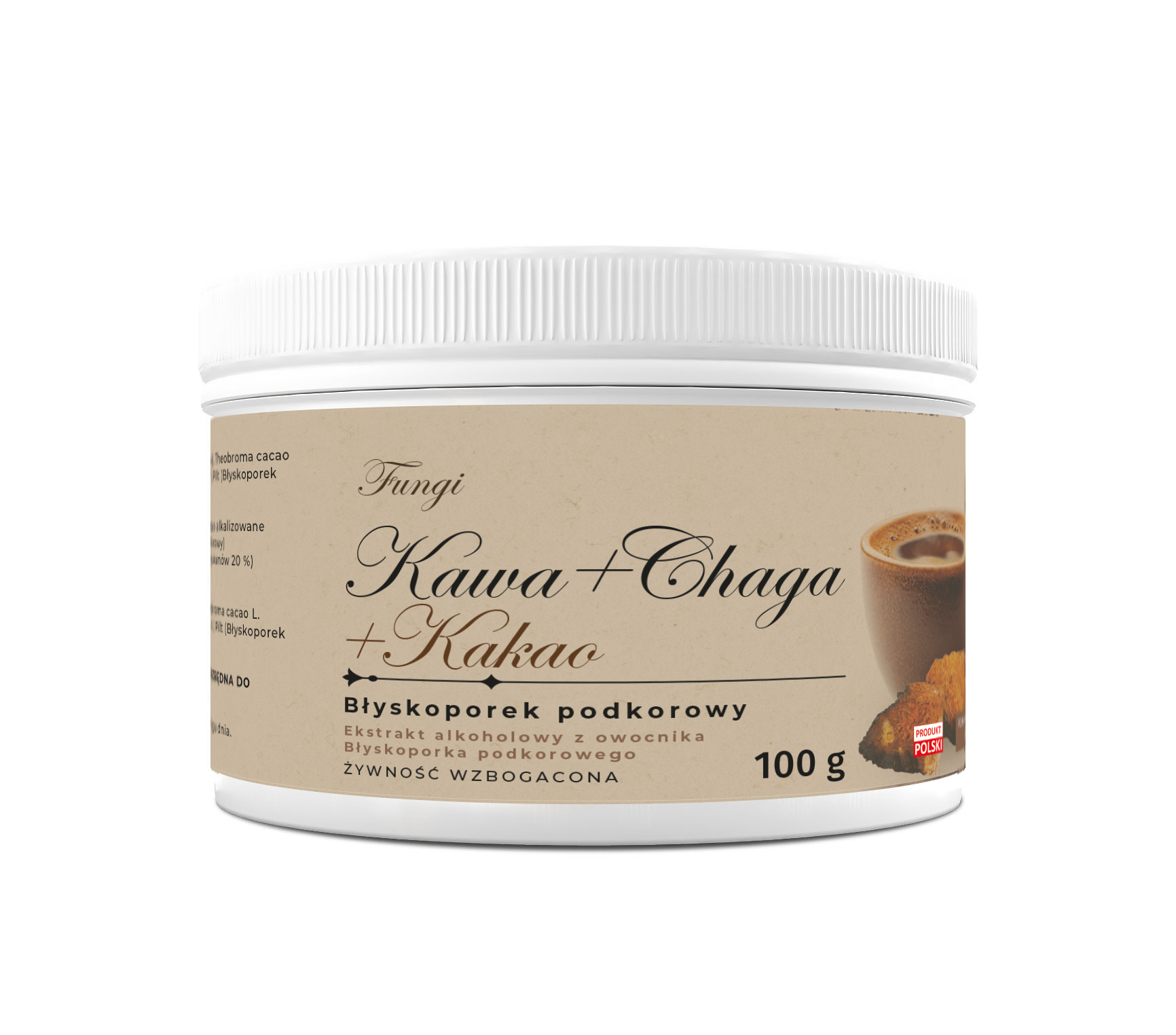 KAWA+CHAGA+KAKAO-Błyskoporek podkorowy - Suplement Diety