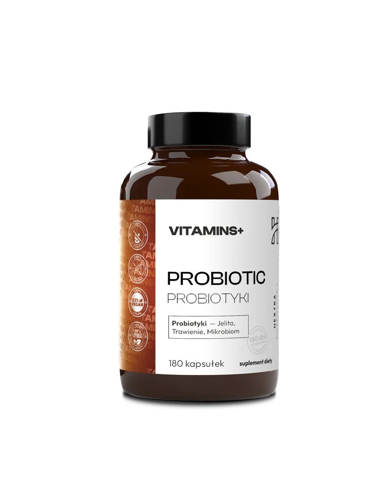 Probiotyki 180kaps x 500mg Jelita, Trawienie, Mikrobiom 500 mln FCU w 1 kap