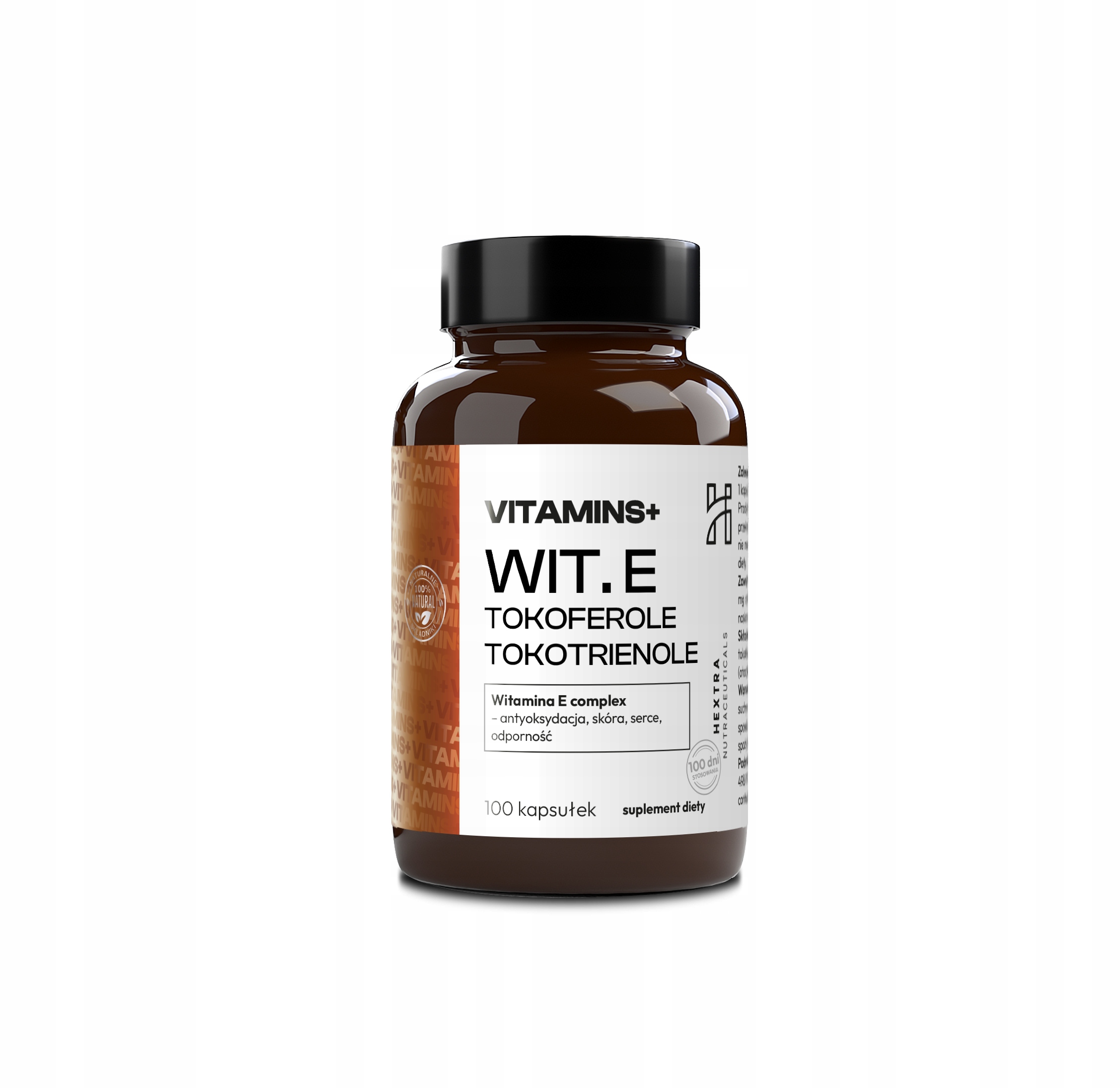 Witamina E complex 100 kaps. - tokoferole, antyoksydacja, skóra, odporność