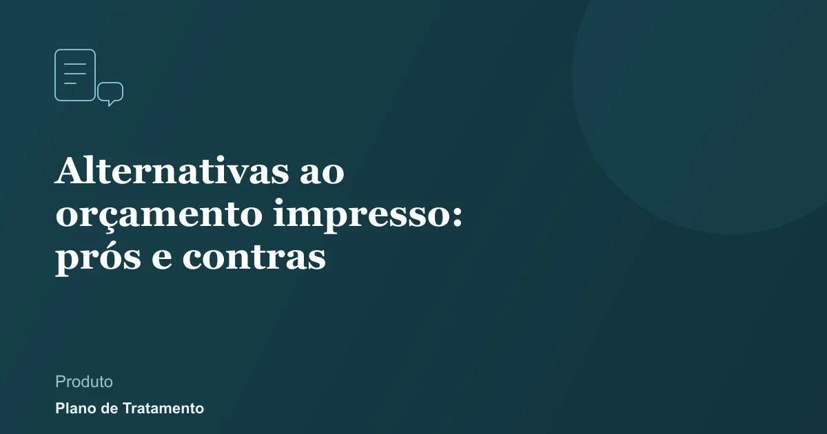 Ilustração de capa do artigo: Alternativas ao orçamento impresso: prós e contras