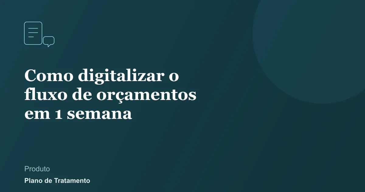 Ilustração de capa do artigo: Como digitalizar o fluxo de orçamentos em 1 semana