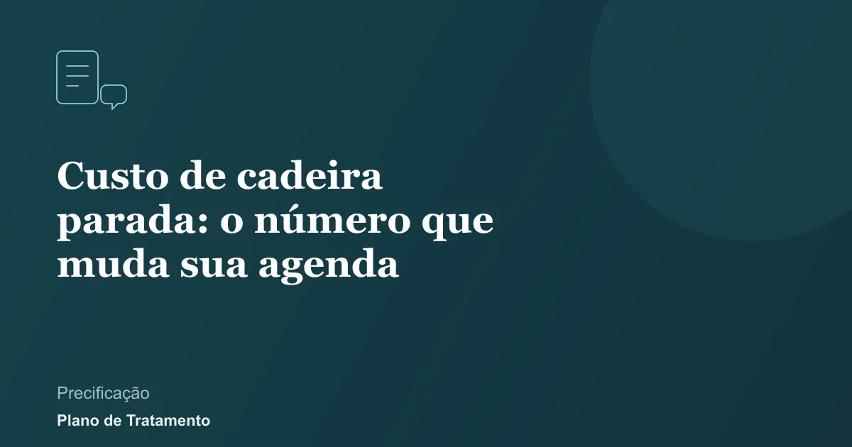 Ilustração de capa do artigo: Custo de cadeira parada: o número que muda sua agenda