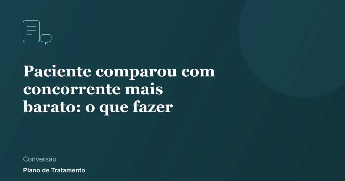 Ilustração de capa do artigo: Paciente comparou com concorrente mais barato: o que fazer