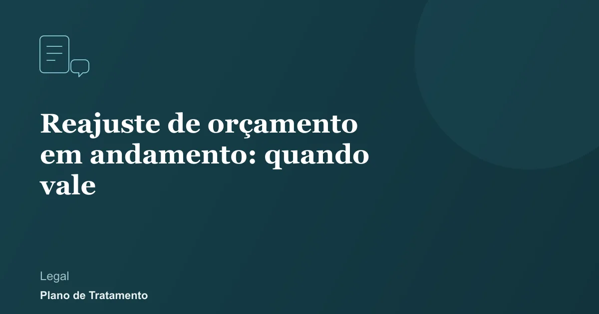 Ilustração de capa do artigo: Reajuste de orçamento em andamento: quando vale