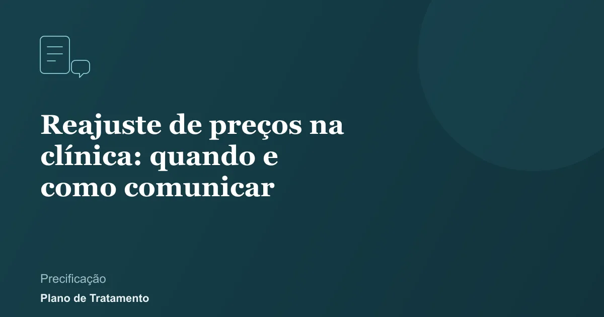 Ilustração de capa do artigo: Reajuste de preços na clínica: quando e como comunicar