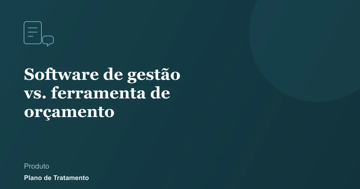 Ilustração de capa do artigo: Software de gestão vs. ferramenta de orçamento