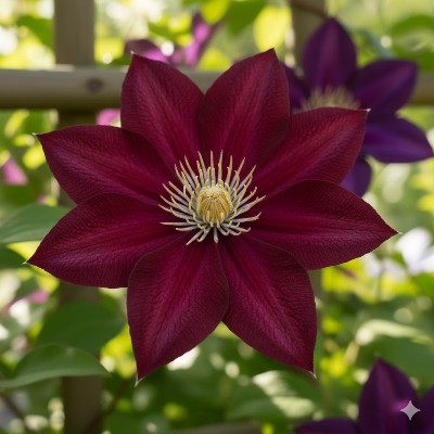 (Clematis) Clematis Rouge Cardinal