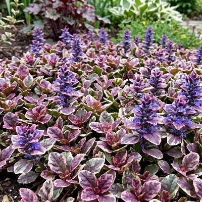 (Kruipend zenegroen) Ajuga reptans reptans 'Burgundy Glow'