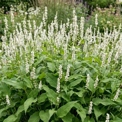 (Duizendknoop) Persicaria amplexicaulis 'Alba'