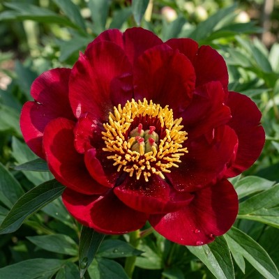 (Pioen) Paeonia Itoh Scarlet Heaven