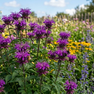 (Bergamotplant) Monarda Blaustrumpf