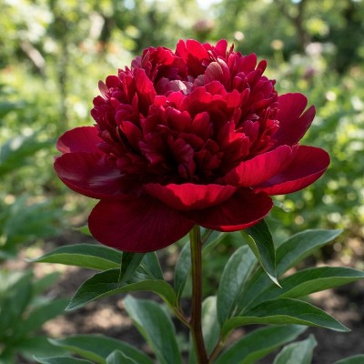(Pioen) Paeonia (l) 'Bunker Hill'