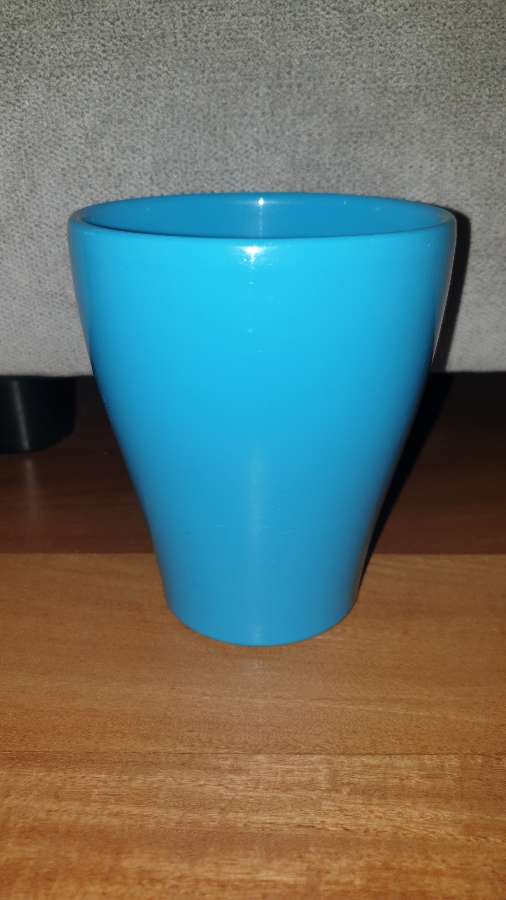 Doniczka, osłonka niebieska, ceramiczna wysoka nowa 2