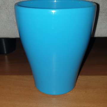 Doniczka, osłonka niebieska, ceramiczna wysoka nowa