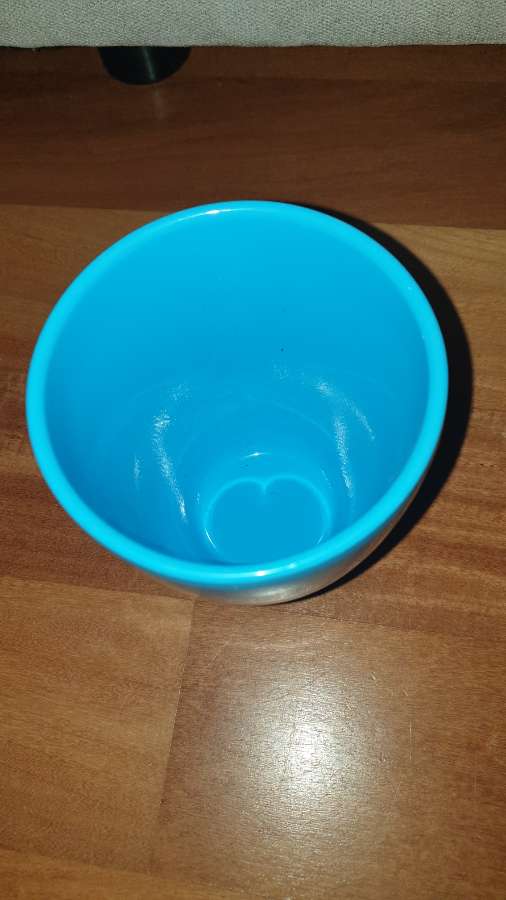 Doniczka, osłonka niebieska, ceramiczna wysoka nowa 3